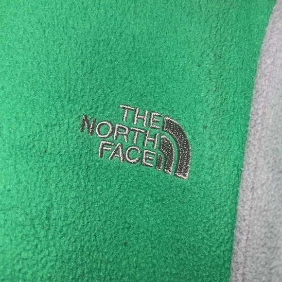 Girls THE NORTH FACE green zipper fleece outdoor jacket size Medium - Picture 3 of 7